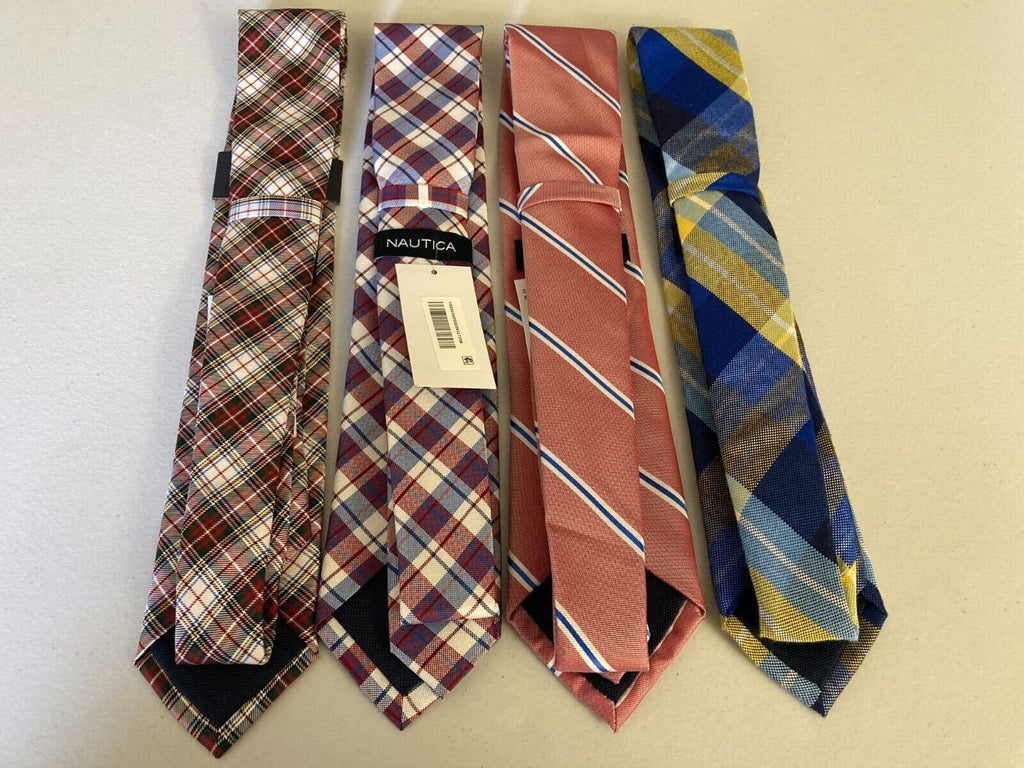 Tommy Mens Plaid Tie Hilfiger Silk Neck