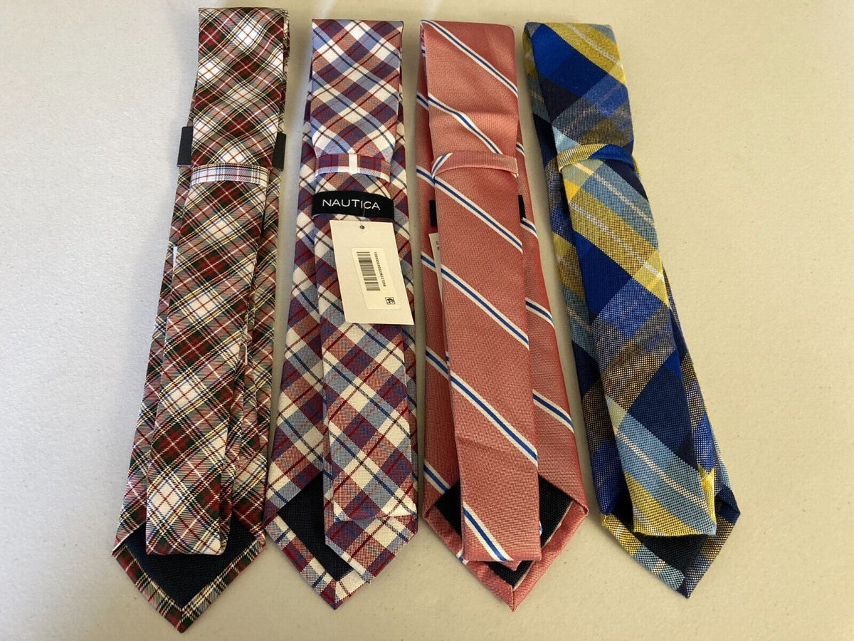 Tommy Mens Plaid Tie Hilfiger Silk Neck