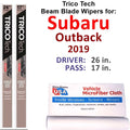 Subaru 2019 Wipers of Beam (Set 2) Blade Outback