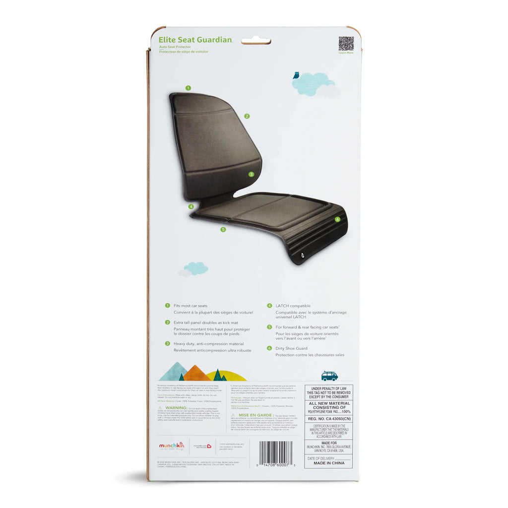 Car Gray, Guardian Elite Unisex Child Seat™ Seat Protector, Munchkin®