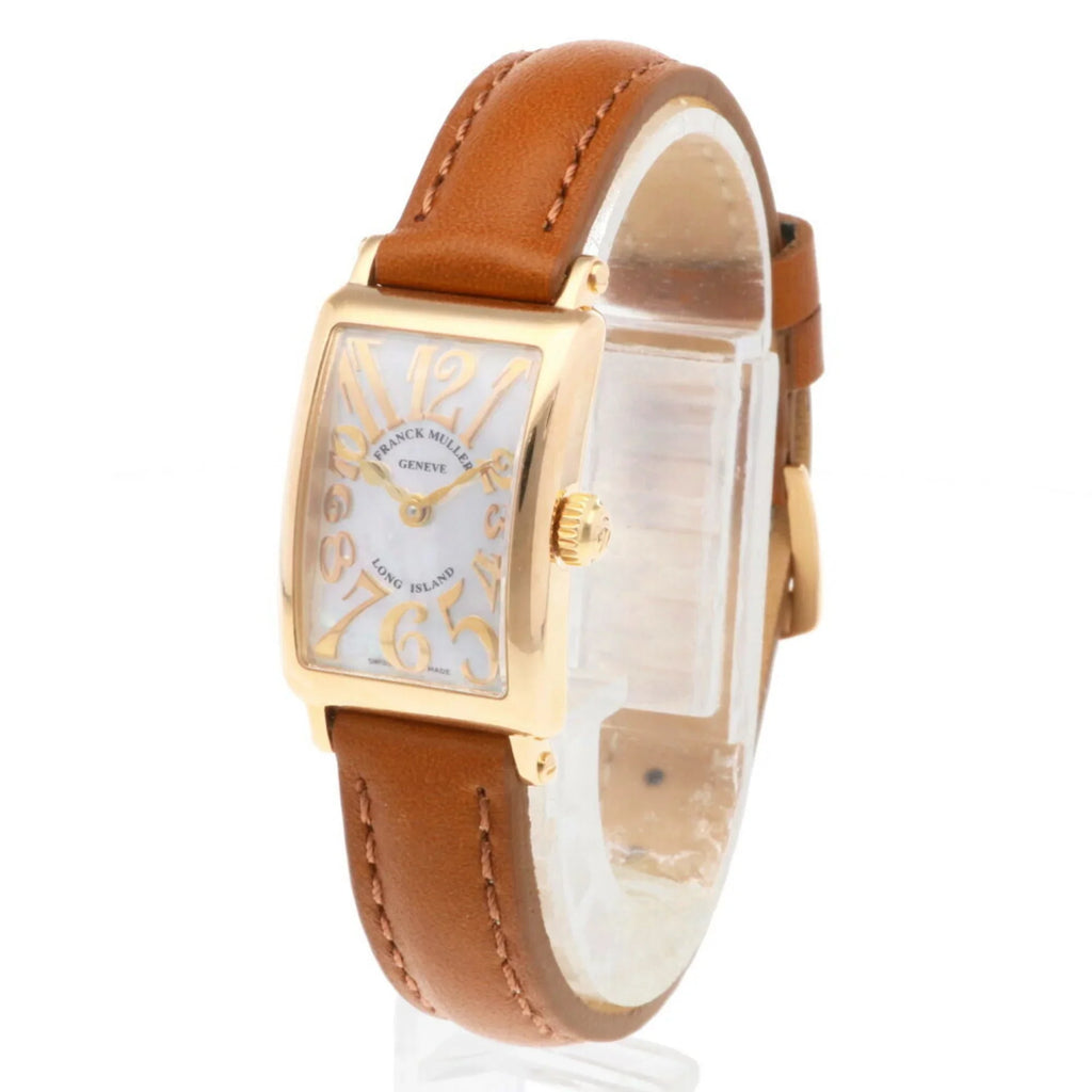 MOP2 (Good) K18PG Watch Island Long Pre-Owned MULLER 802 Franck FRANCK Ladies Muller