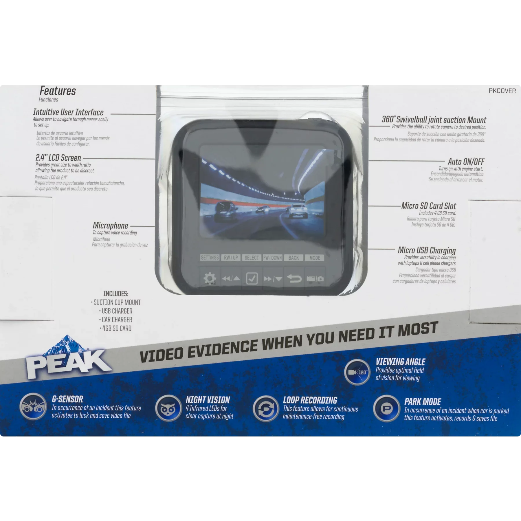 PEAK CT Dash Cam, 1.0