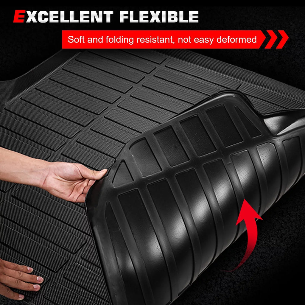 Black Ikon Mat 2023 Boot 3D All Pad Molded Rear TPE With Elastomer climate Liner Tray Cover Trunk Protector Car Honda Plastic Thermo Compatible Carpets CR-V, Motorsports Protection