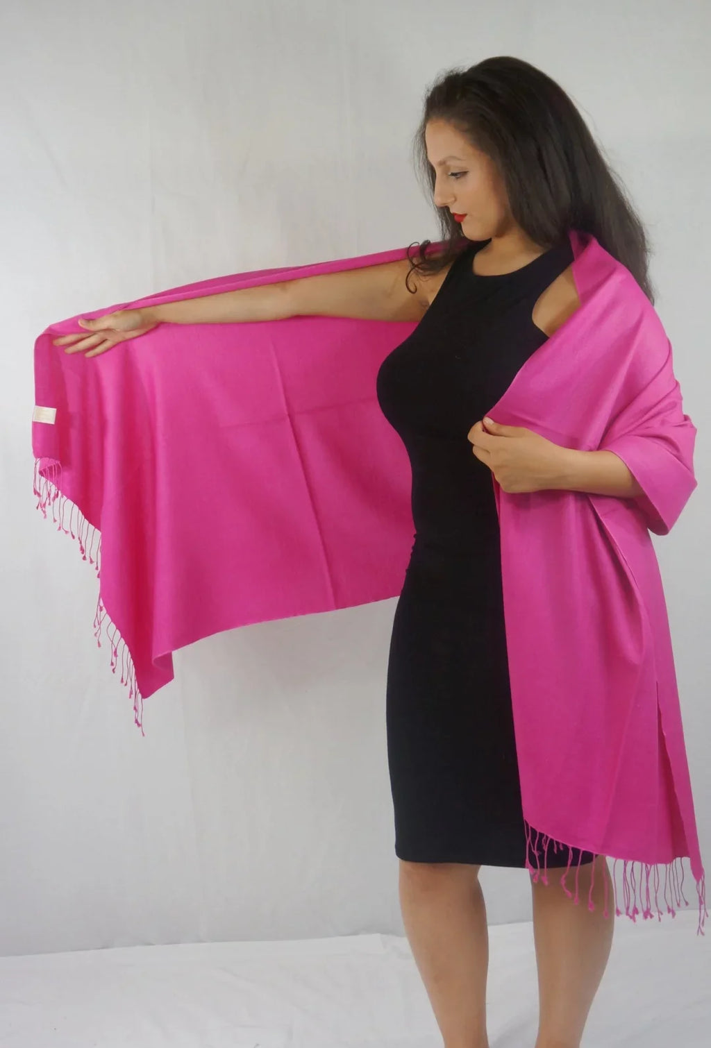 (Hot Scarf/Wool/Silk Shawl/Shawls/Scarf/Scarves/Wrap/Stole/Muffler/Cape/Ruana/Blanket/Throw/Pashmina Shawl) Shawl/Cashmere Regular Pink