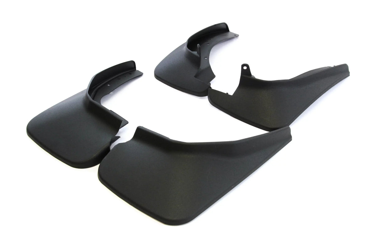 Explorer with Red Set Mud BB5Z-16A550-AA Full Front Rear BB5Z16A550AA Splash 4pc BB5Z16A550BB Flaps Compatible and 2011-2018 Hound Auto Molded Guards