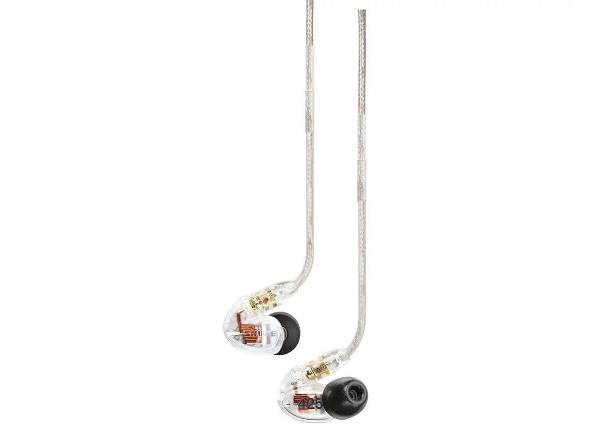 Clear In-Ear Driver Earphones - Dual Sound Shure Isolating SE425 Pro
