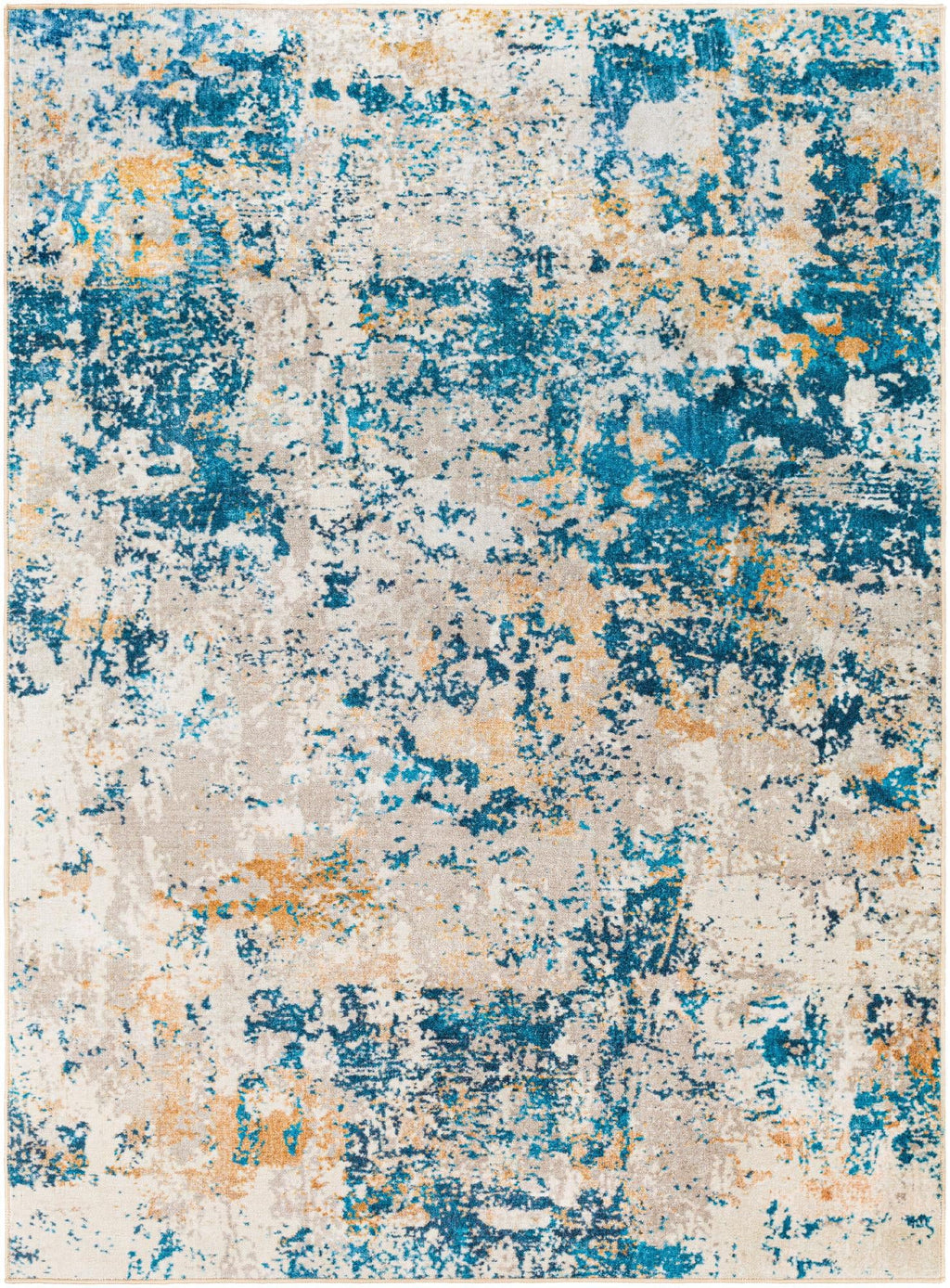 Ulen Area Area x Mark&Day (7'10" 8x10 Washable Rugs, 10'6") Teal Rug Modern