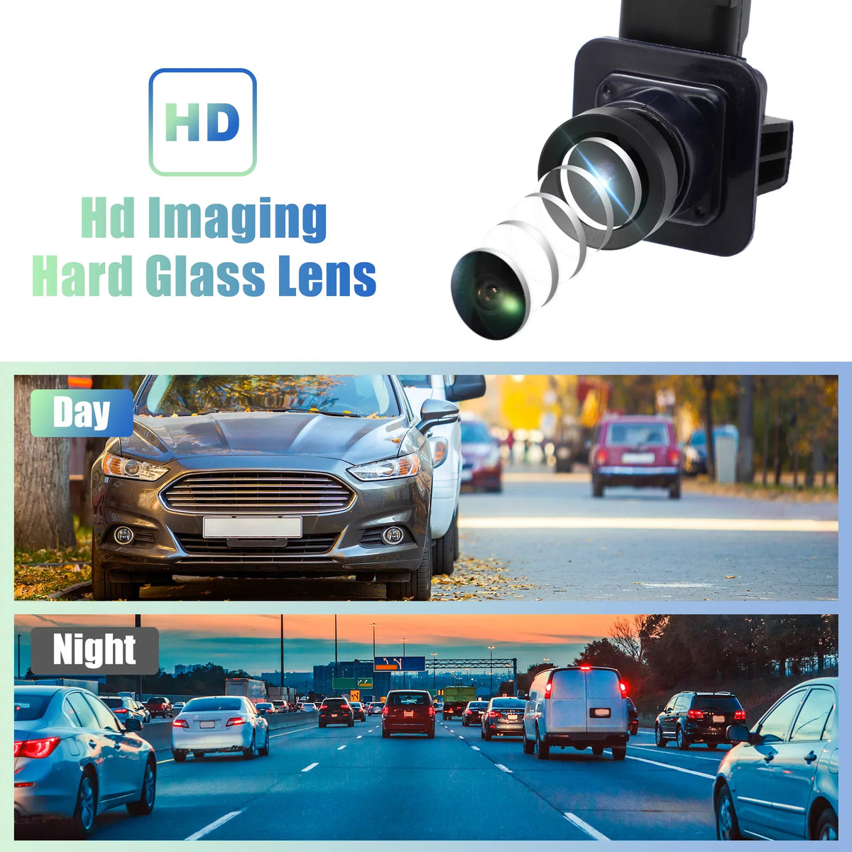 Waterproof Reverse Car Rear ET4Z-19G490-A Camera Parking for Camera 2013-2014 Replace Edge Backup Up Back View