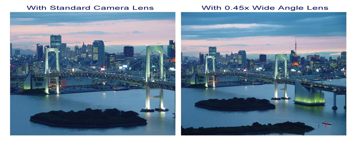 Angle JVC W/ Chrome Magnetic 0.45x (Modification Lens PICSIO GC-FM2BUS (HD) design) Finish Macro Type. Wide