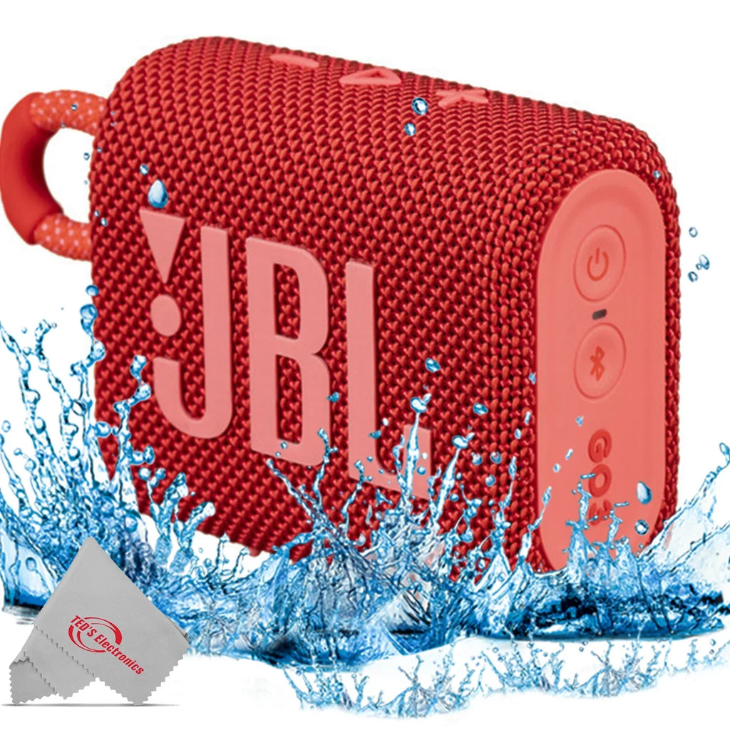 Waterproof Bluetooth Go Portable 3 Red Speaker JBL
