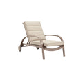 Adjustable Outdoor Lounger with Sleek Metal Frame and Cushioned Fabric