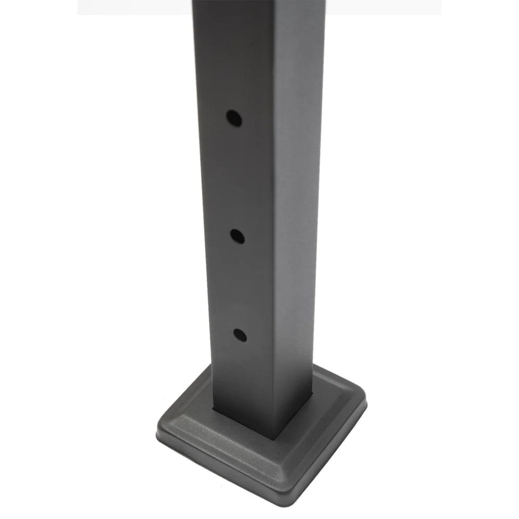 Stainless Two Square for 36''x2''x2'' Railing Sides Fence Concrete Post Level Pre-Drilled Cable Wood Railing Cable Steel Deck System Post Level