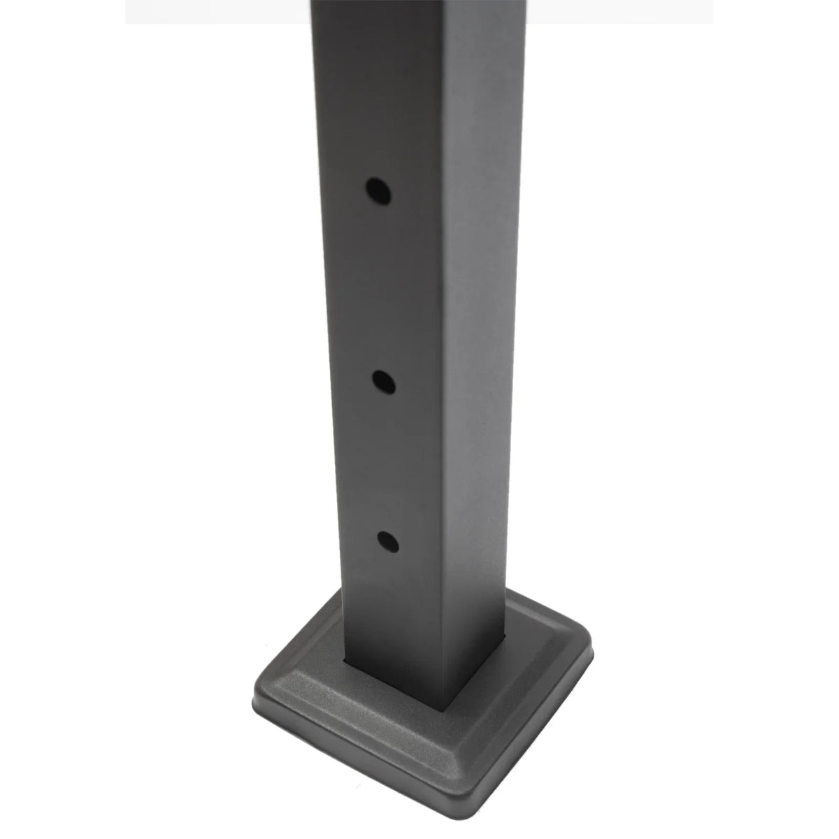 Stainless Two Square for 36''x2''x2'' Railing Sides Fence Concrete Post Level Pre-Drilled Cable Wood Railing Cable Steel Deck System Post Level