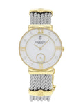 Steel ST30YD.560.009 Ladies Charriol Diamonds MOP Watch Quartz St New Tropez