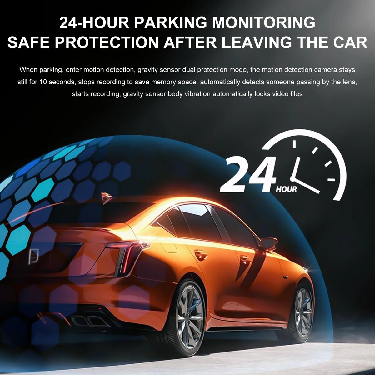 Parking Rear, 24H for 10Inch Vision, Card, Screen Mode Angle, Front 1080P Full HD Free Cars, 170°Wide Dash IPS Dash Cam 32GB WDR, Camera Night