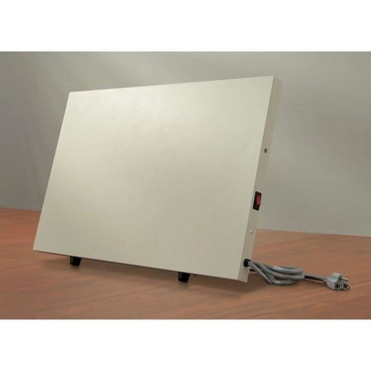 202SLC Built-in Thermal 120V 22"x15"x1" Desk w/ Radiant Plug-In Limit Heater Under Marley White