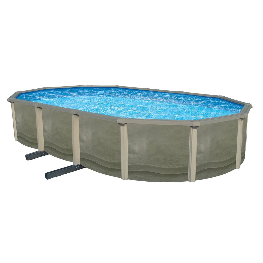 Trinity W/ 7-In Bluewave Steel Deep Top Wall Pool 52-In Rail Round 18'