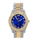 Big Watch Roman with Numerals Mens Single Silver (ST10328TT Rocks Dial Fully Out RN Colorful Red) Iced - Blood ST10327