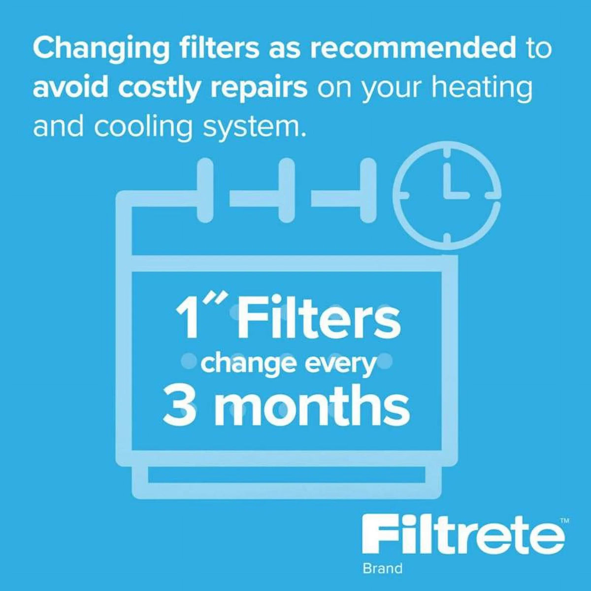 x 1" 16" Air Filtrete FIlter 25" Flat x Panel 2-Pack