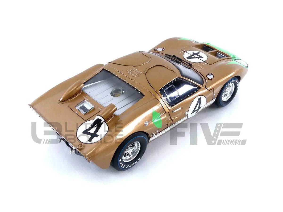 1966 Model 1-18 Gold 2 Shelby Collectibles Car GT-40 Diecast No.4 SC414 MK