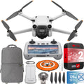 Remote Backpack Tri-Directional Obstacle Pro 3 Card Smart 4K/60fps 128GB DJI Screen) Quadcopter (With Flight 34min Bundle w/ Mini + + Drone Sensing 48MP, &Accessories Deco RC Gear Time, Video, Camera