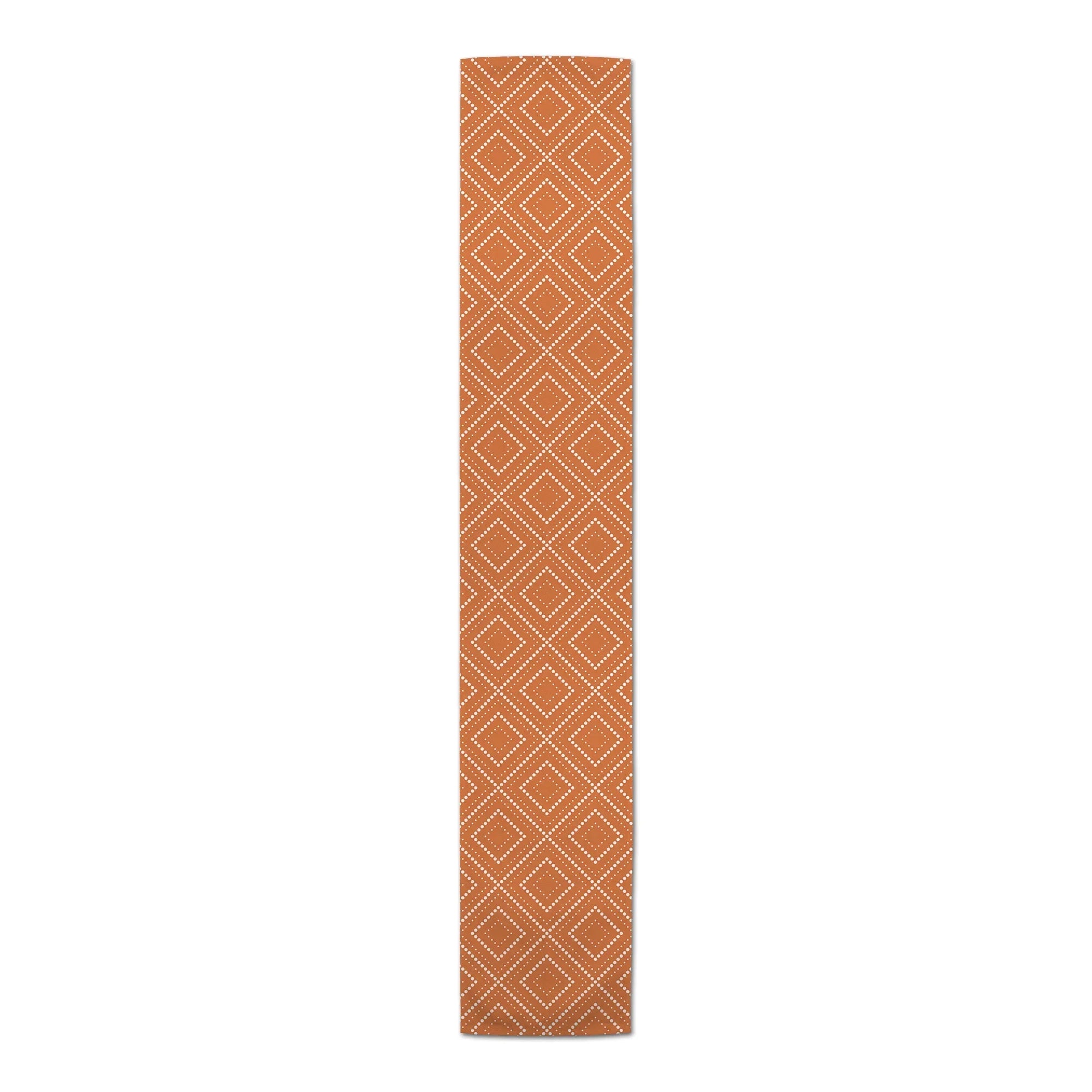 Creative 16x72 Products Runner Table Poly Orange Diamond Twill