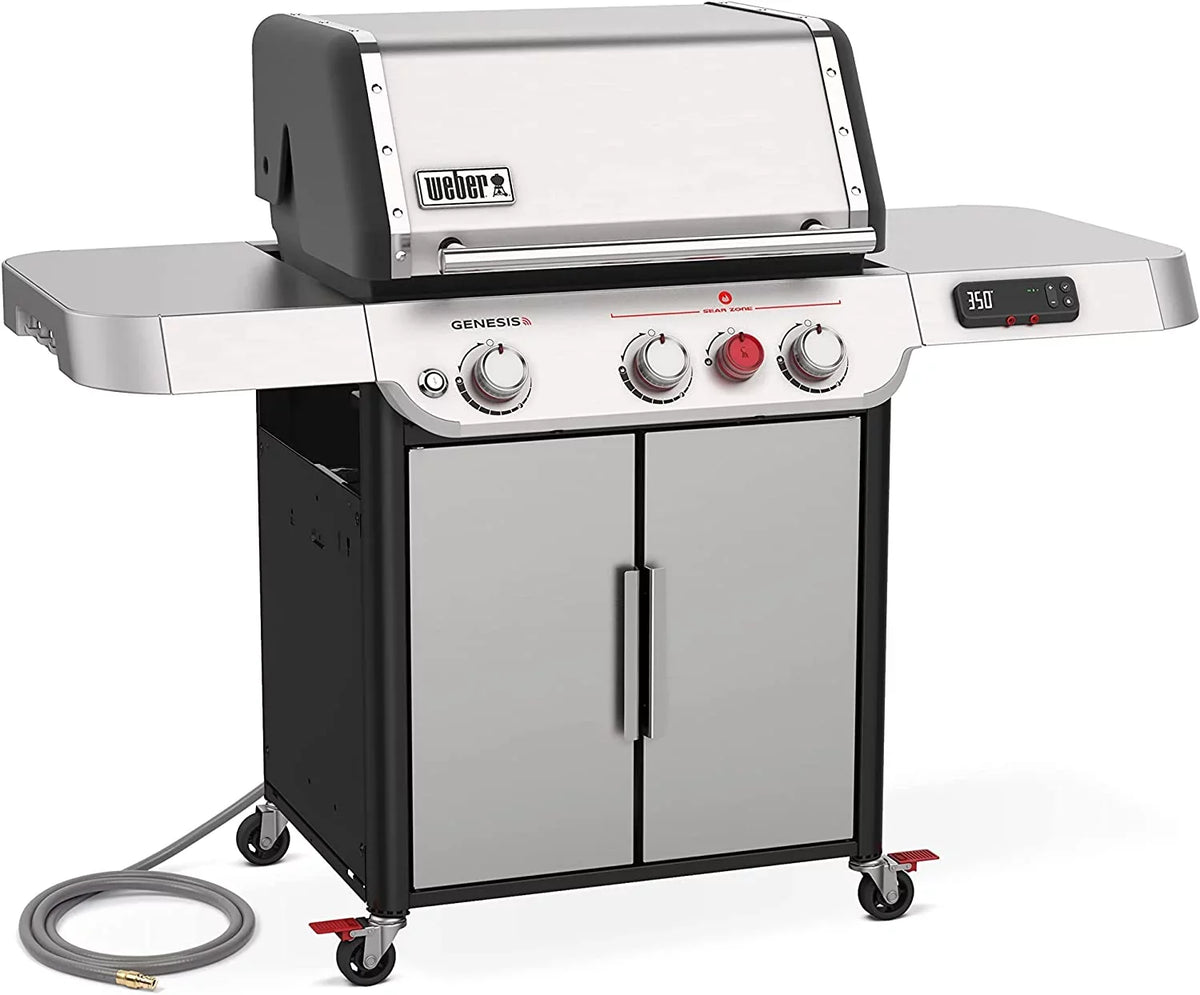 Grill Steel SX-325s with Natural Weber Genesis Gas 3-Burner Technology Stainless in Smart Smart
