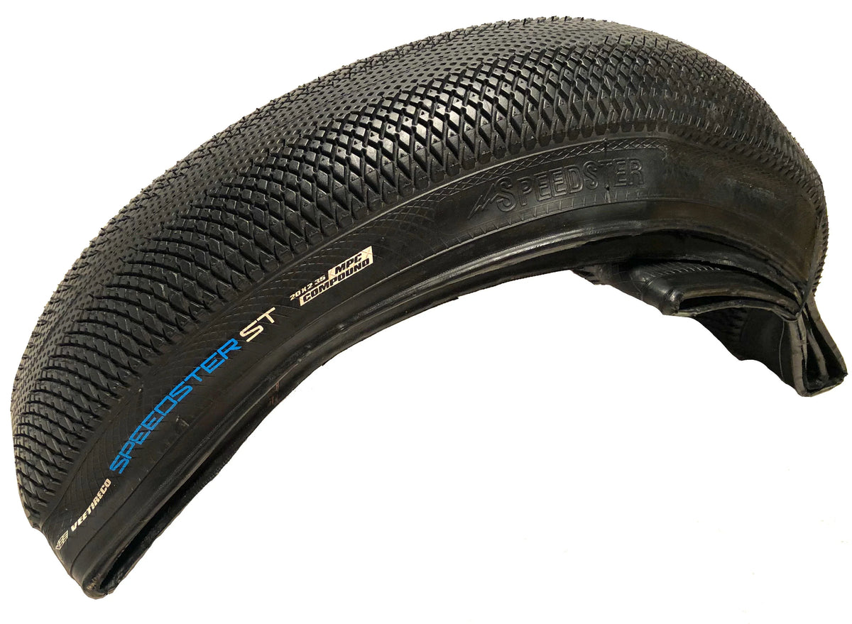 BMX Sidewall Bike Bead Vee Folding Speedster 60-406 20x2.35 Black Tire ST Tire