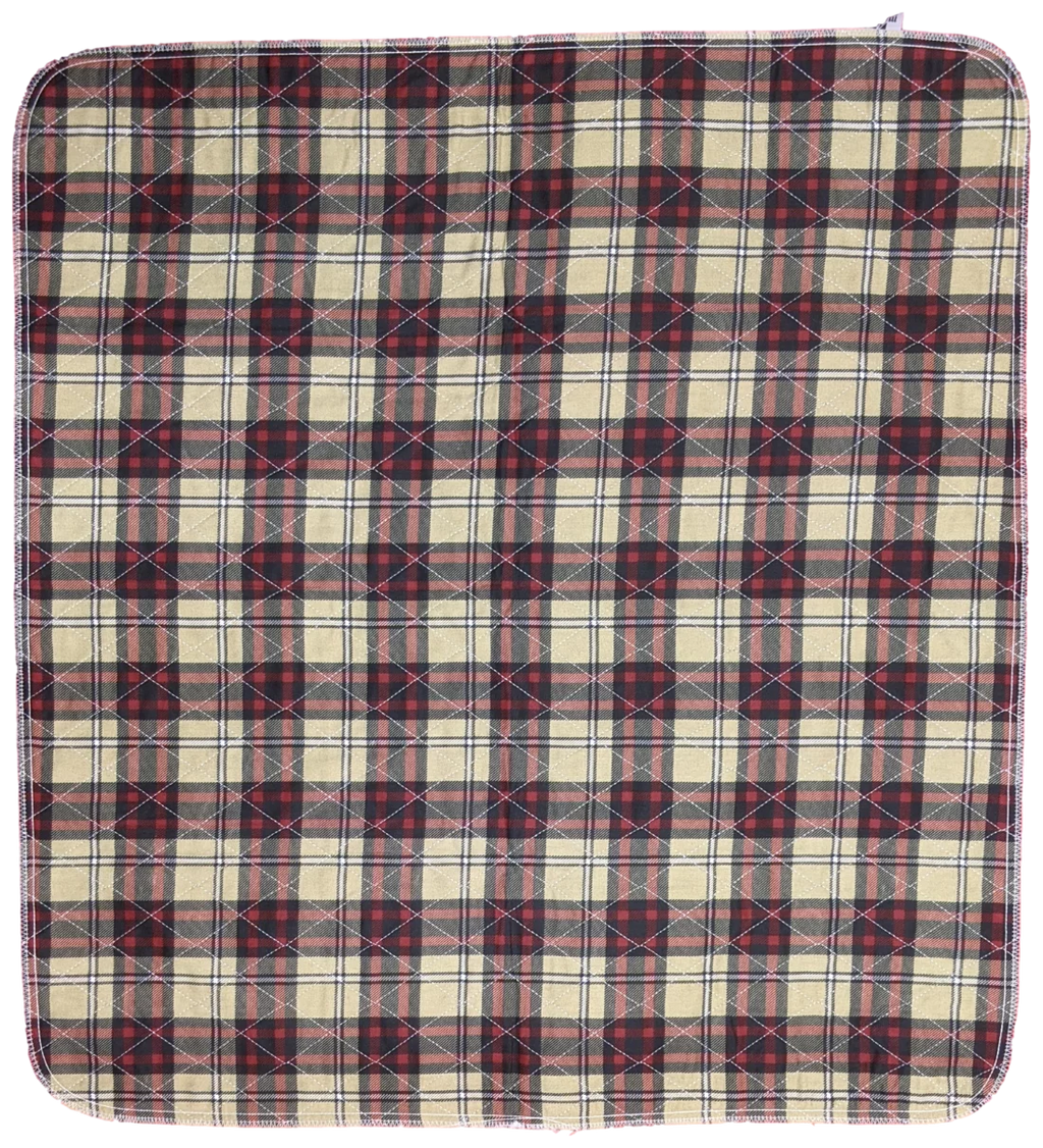 Pack Protection 34 Washable Underpad x Masking Stain for Bed - Urinary Children Plaid Absorbent 36 Seniors 24 Pad Incontinence