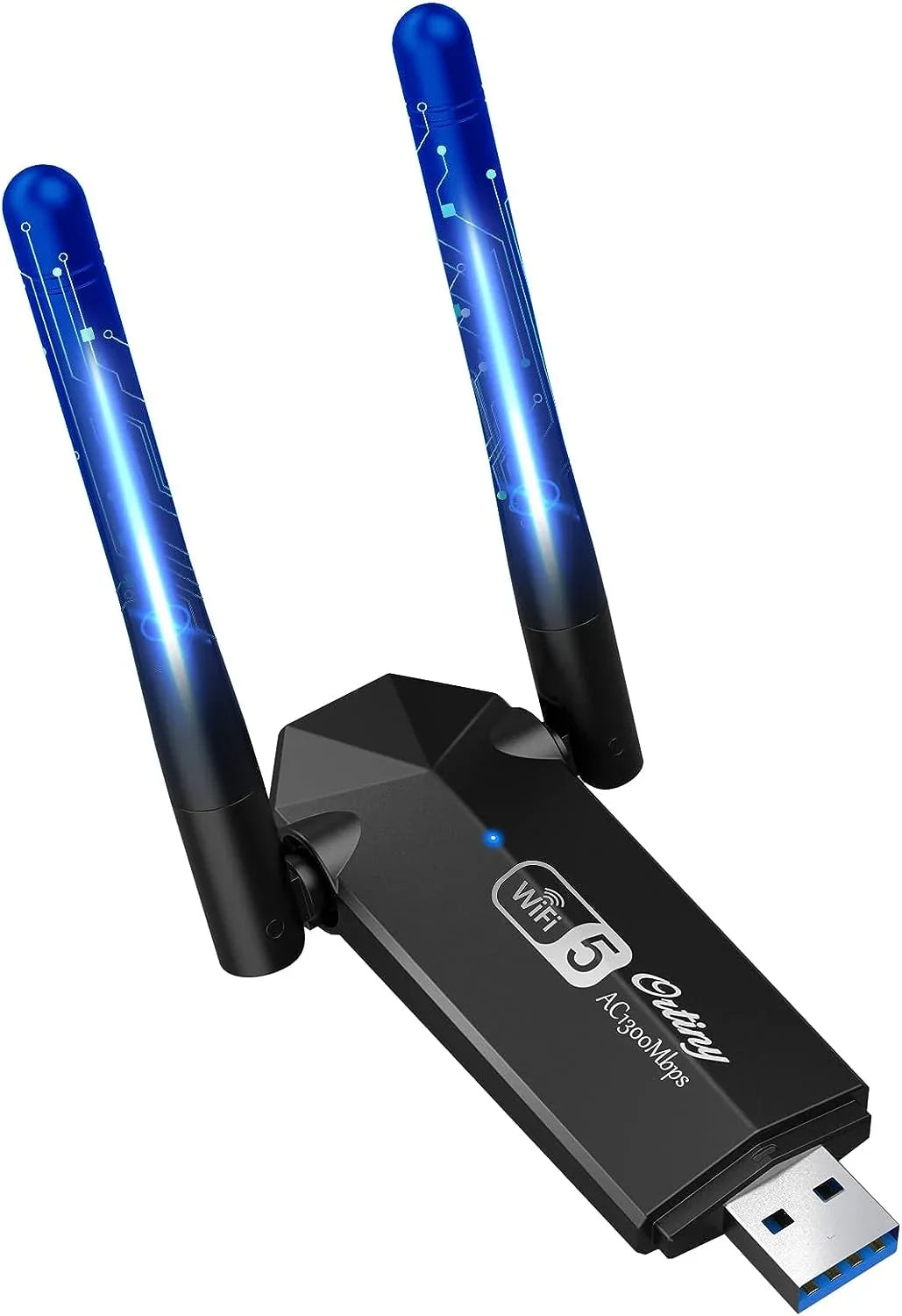 Dual Windows WiFi Network Dongle WiFi 11/10/8/7, for Mac OS USB Adapter Laptop Desktop Dual 1300Mbps USB Ortiny Wireless WiFi Adapter, Wireless PC, Band 10.9-10.15 for 5G/2.4G Supports Band Adapter