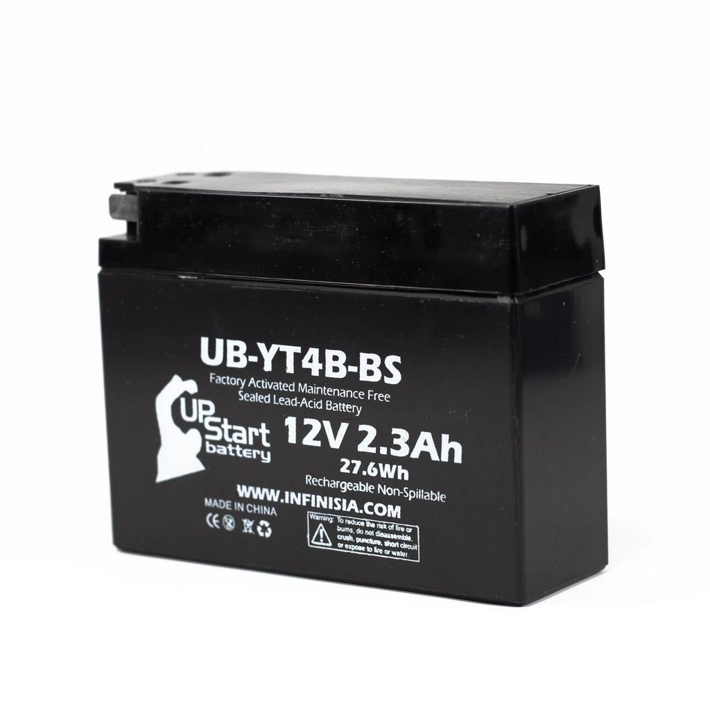 2005 for Yamaha Replacement UpStart 2.3Ah, SR400 Free, Battery 12V, Activated, Maintenance Motorcycle Battery UB-YT4B-BS Factory - 5-Pack 400CC