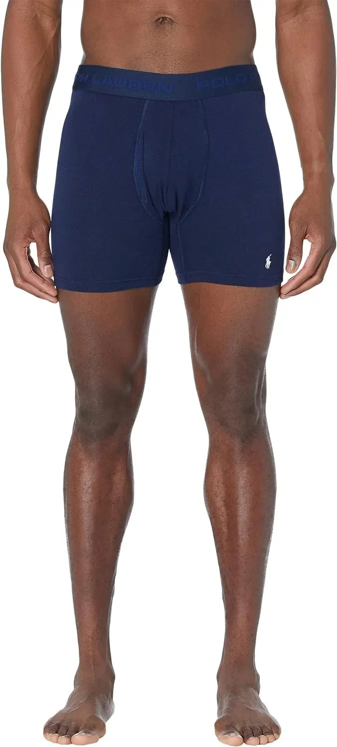 Heather/Rugby Lauren FX: Friction Navy/Andover Polo Pouch Brief Boxer Free Ralph Royal LG Cruise Freedom