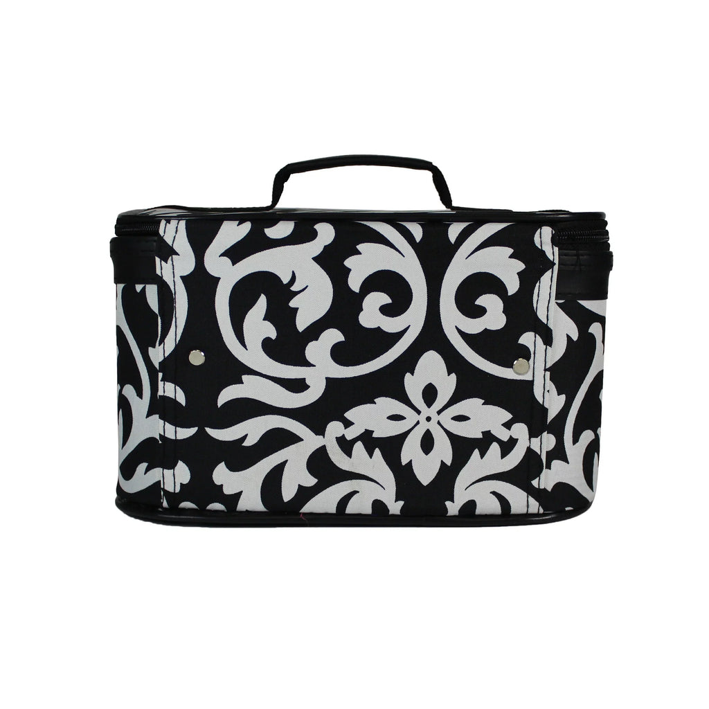 World Set Traveler Damask Case - Trim Cosmetic 2-Piece Pink