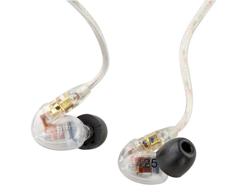 Clear In-Ear Driver Earphones - Dual Sound Shure Isolating SE425 Pro