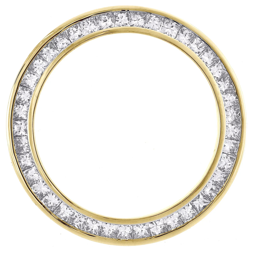 DateJust Cut Bezel Diamond Solid Gold Princess 2.05 Fits 26mm CT President