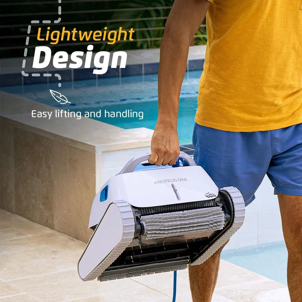 FT Ideal Types Cleaner Scrubbing Climbing Capability to DX4 — Length — Vacuum Proteus Pool — Powerful Pool Waterline All 50 Robotic in for Dolphin up Wall