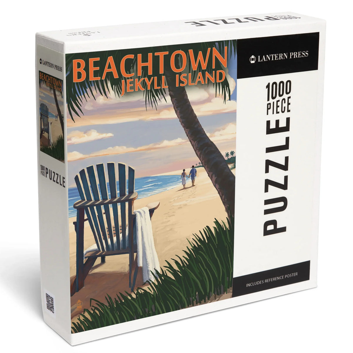 the Beach Press Jekyll Beachtown, on Adirondack Lantern Georgia, Puzzle, Chair Island, Jigsaw Piece 1000