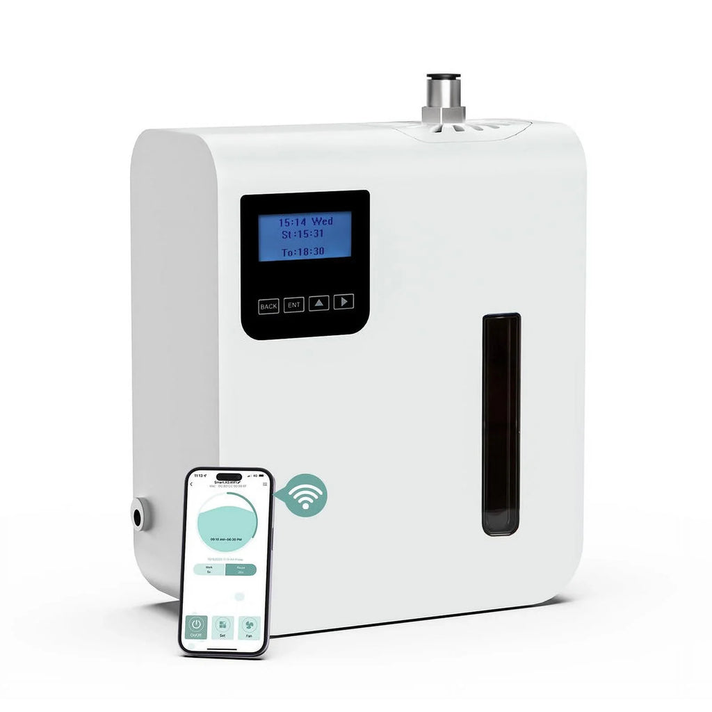Oil 1500 to Commercial 300ml, Offices Scent Scent Up Oil Diffuser Essential Sq. Machine Buildings Air Essential Diffuser for for Ft Homes HVAC Home,Waterless Hotels