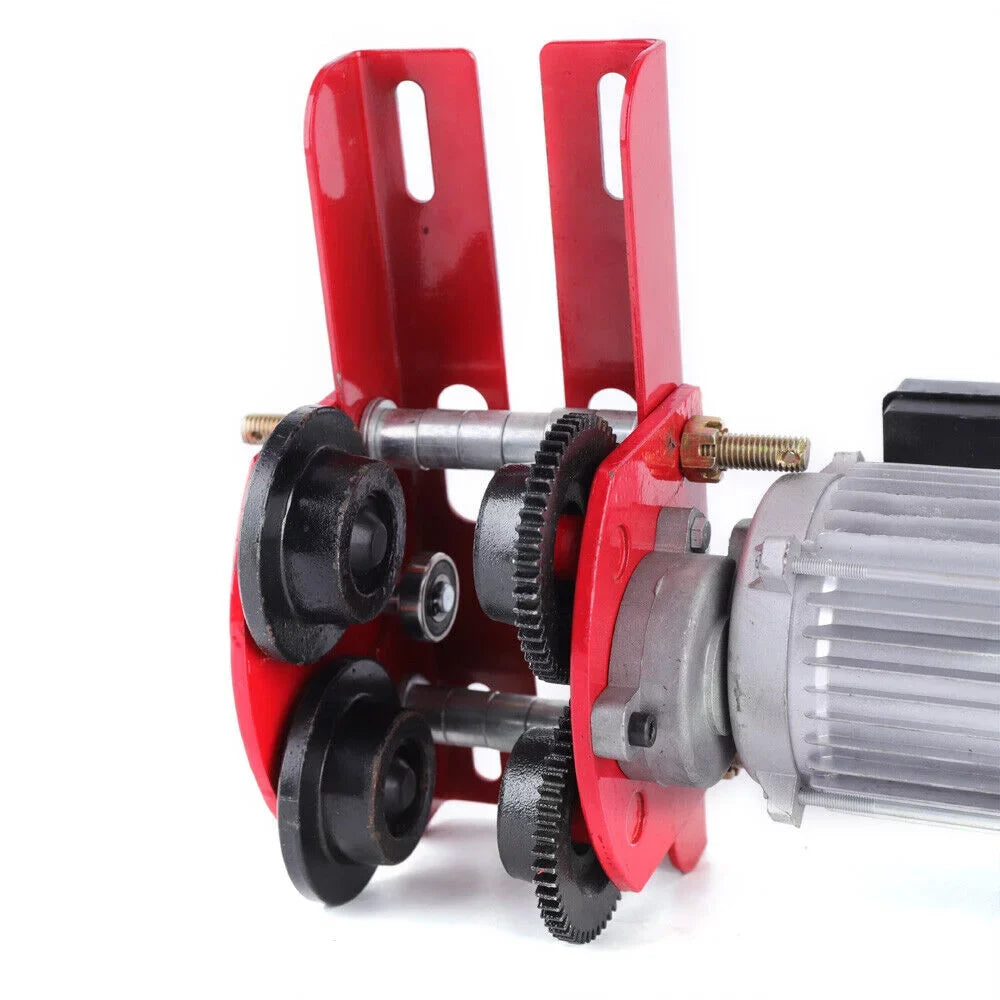 110V w/I-Beam Crane Hoist Overhead 1100LBS Trolley Links Winch Lift Mkyiongou Electric