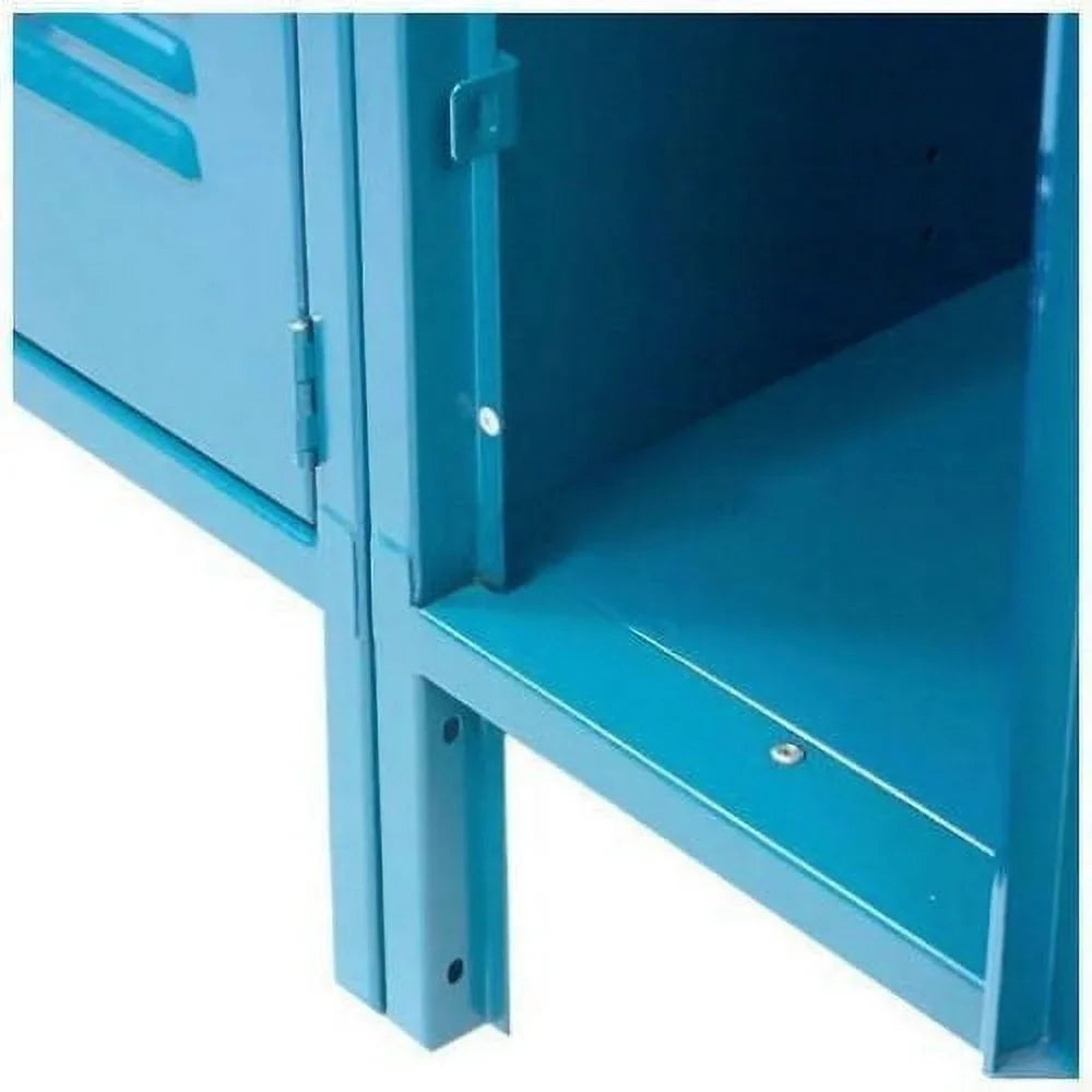 x to Ready Assemble 36 x Global 652079BL Paramount in. Tier Double Locker, 6 12 18 Blue Door