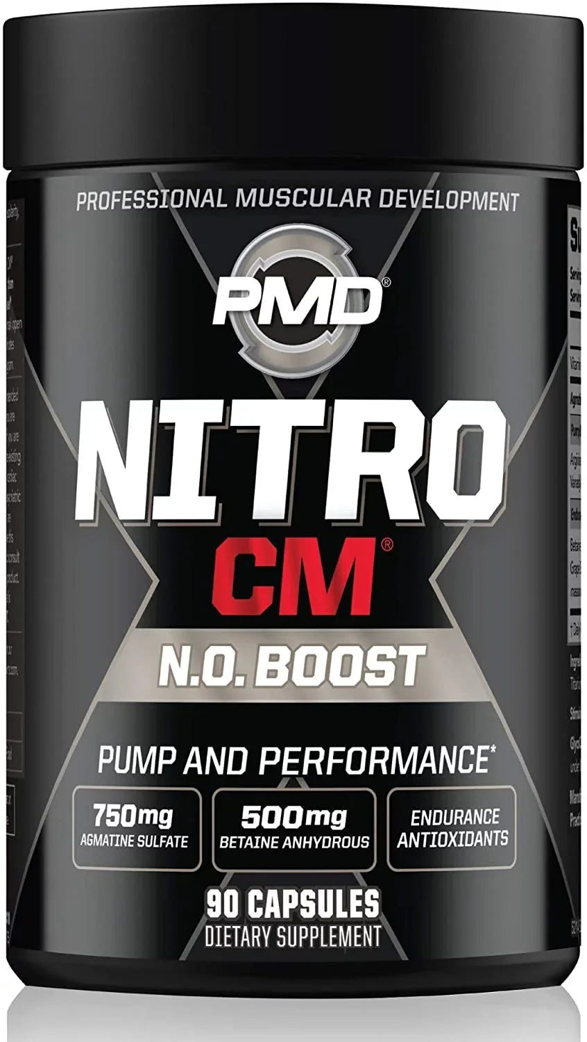Supplement Arginine Exercise, Hardcore Boost with - Agmatine Sports Growth Training, Nitro for (90 and Endurance Capsules) - - Pre-Workout - cm Workout Nitric Pre with L Muscle PMD Oxide Bodybuilding