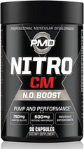 Supplement Arginine Exercise, Hardcore Boost with - Agmatine Sports Growth Training, Nitro for (90 and Endurance Capsules) - - Pre-Workout - cm Workout Nitric Pre with L Muscle PMD Oxide Bodybuilding