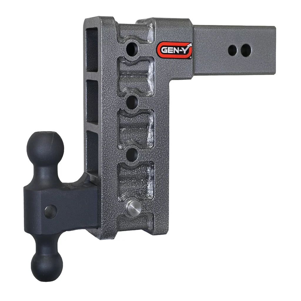 with Capacity Hitch for MEGA-DUTY - 3,500 LB 32,000 GEN-Y GH-0161 Adjustable Drop Towing Tongue Weight GH-1714 - LB 9" Dual-Ball 3" Receiver