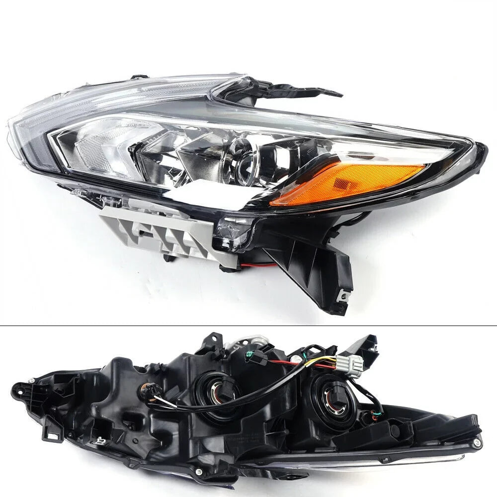 for Left 2018 Housing Nissan Headlights 2016 Chrome Pair Right 2017 Altima +