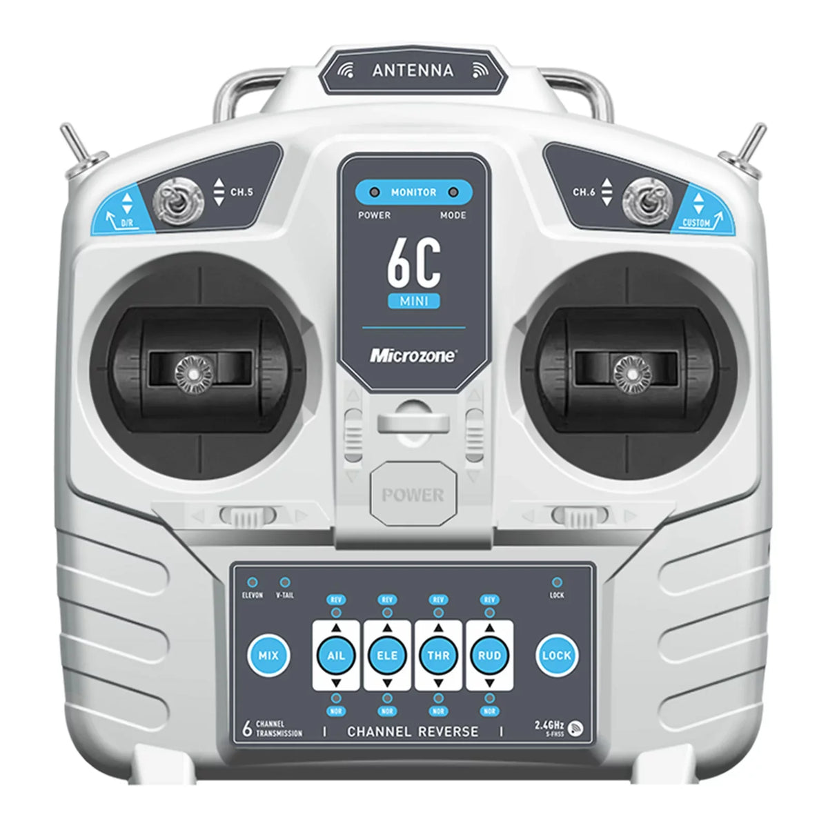 Multirotor Drone RC Car Controller Microzone Helicopter for Remote Airplane 6CH Boat 2 Mode