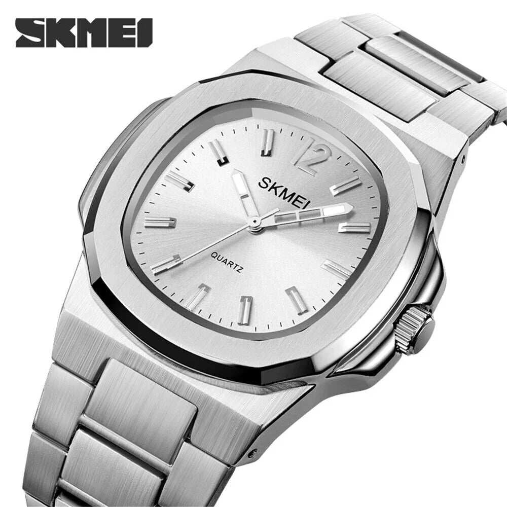 Men Wristwatch Male Luxury Gift Gold Quartz For Steel Business Watch