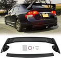 Gloss with Trunk Sedan Spoiler 2006-2011 Rear Honda Wing Wing Civic Painted ABS Door Black Compatible Spoiler Trunk 4