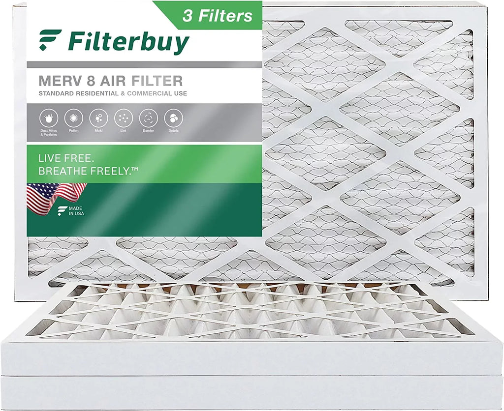 20x32x2 HVAC Furnace AC Filterbuy (3-Pack) MERV Air Filters Pleated 8