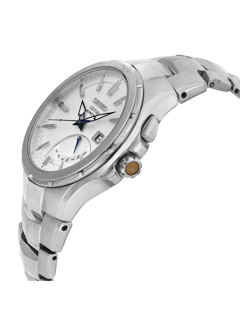 (Good) Pre-owned 43mm Mens Day Coutura Steel Date SRN063 Watch Seiko