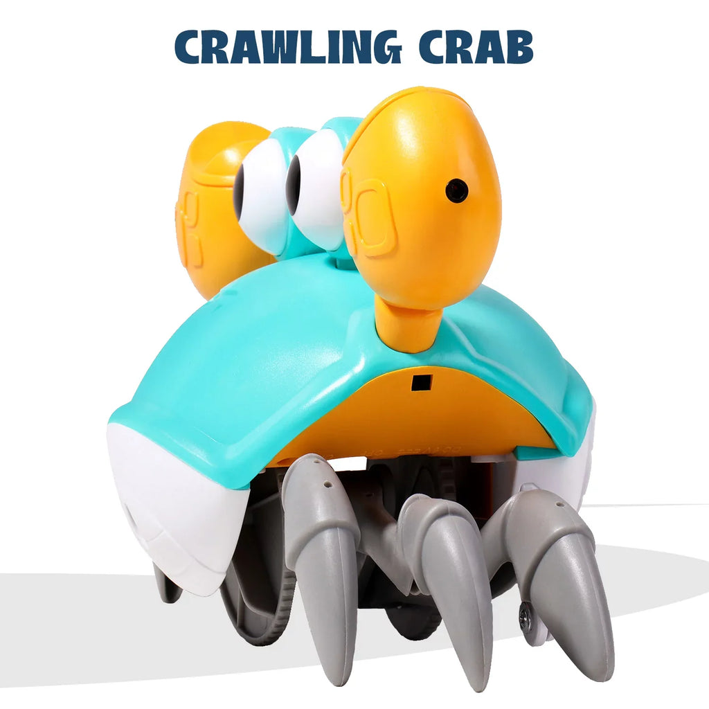 6-12 And Tummy Learning Music Gift Toddlers Favorite Time, And Cognitive Kids Beautiful Aura Development Entertaining For And Kids 0-6 Crawling Crawl With Light - Years Little Crab Months